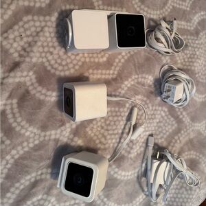 Wyze White Security Camera with Cable